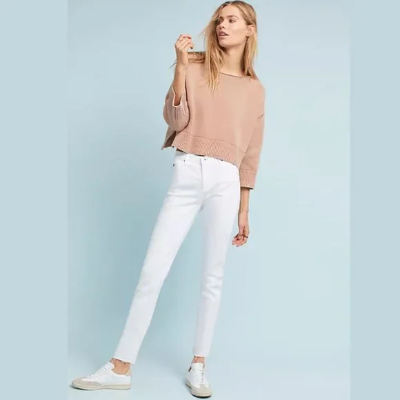 Anthropologie AG Adriano Goldschmied The Stevie Slim Straight Jeans Size 27 - Picture 4 of 12